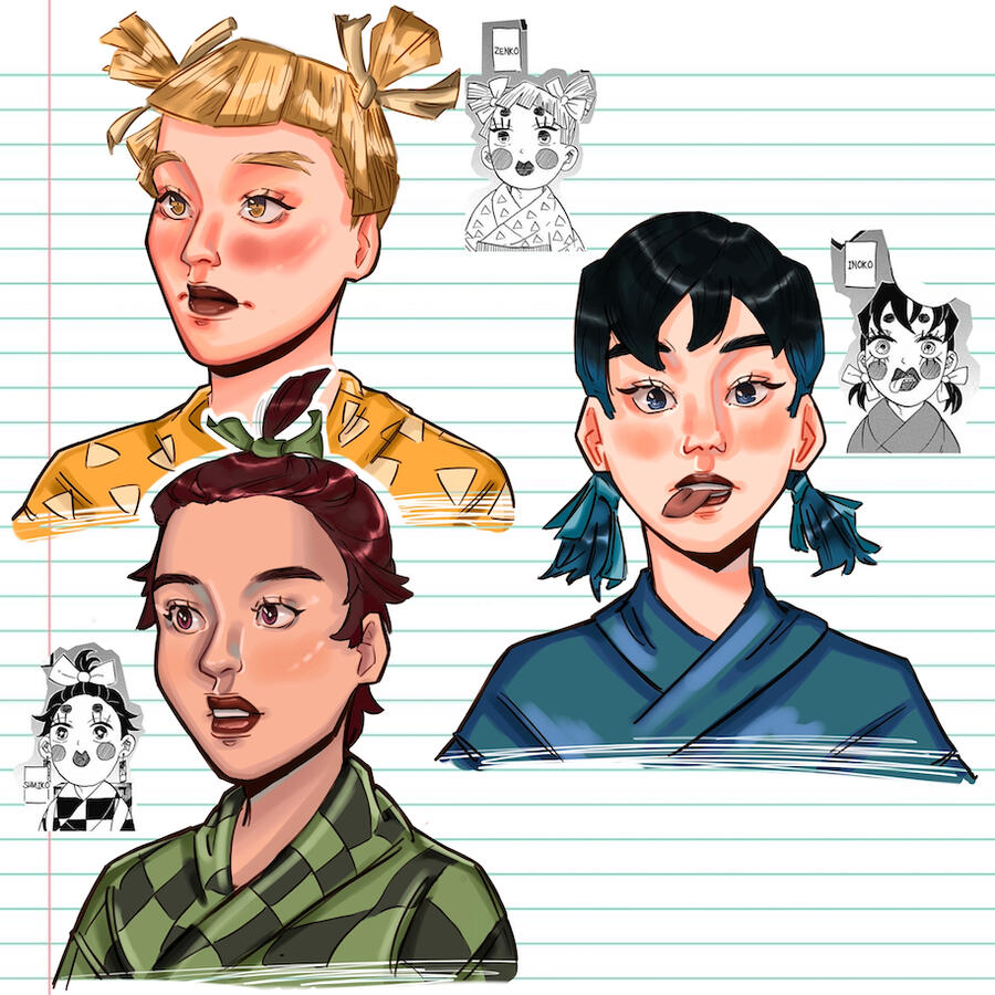 zenko , inoko, sumiko